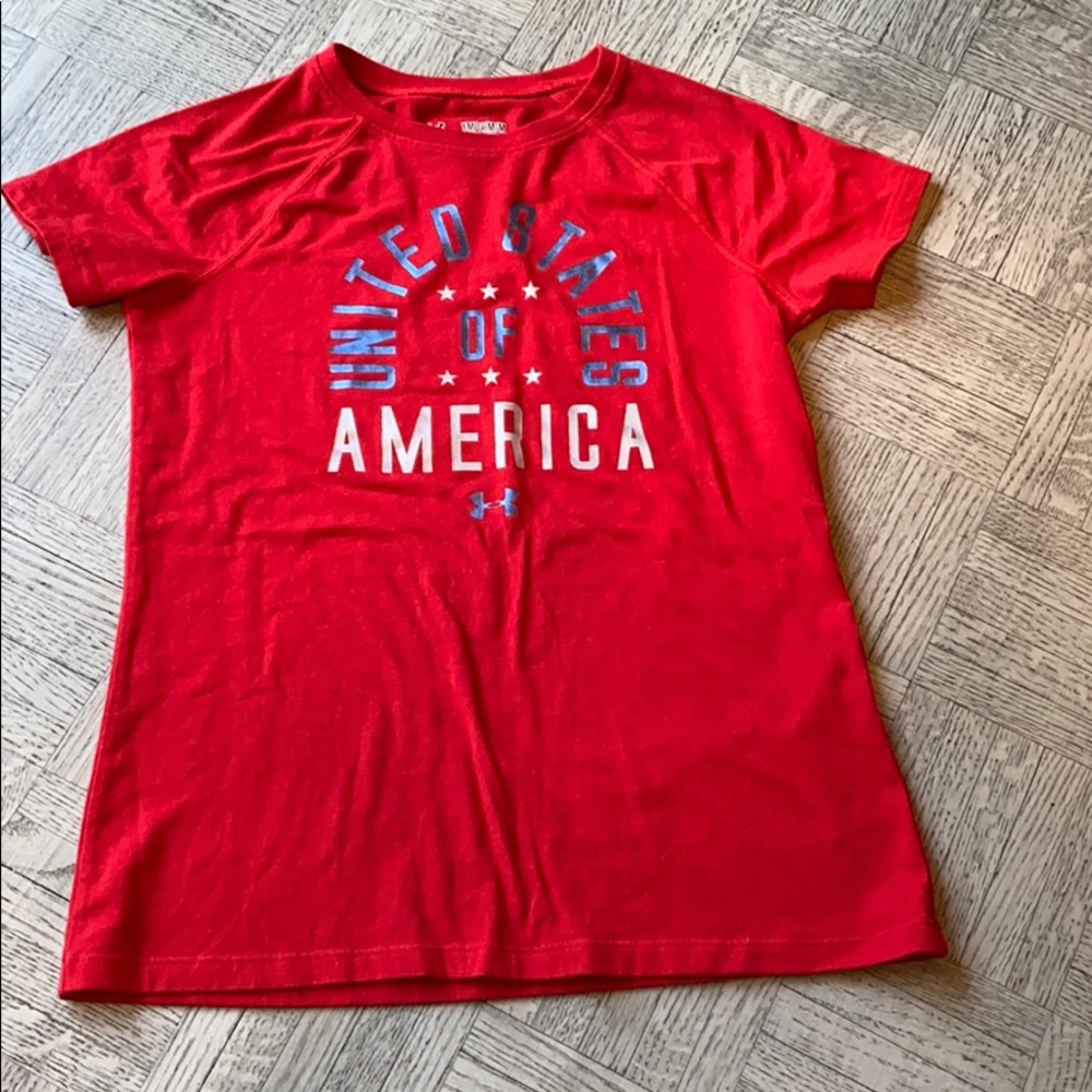 UNDER Armour USA tshirt size medium youth